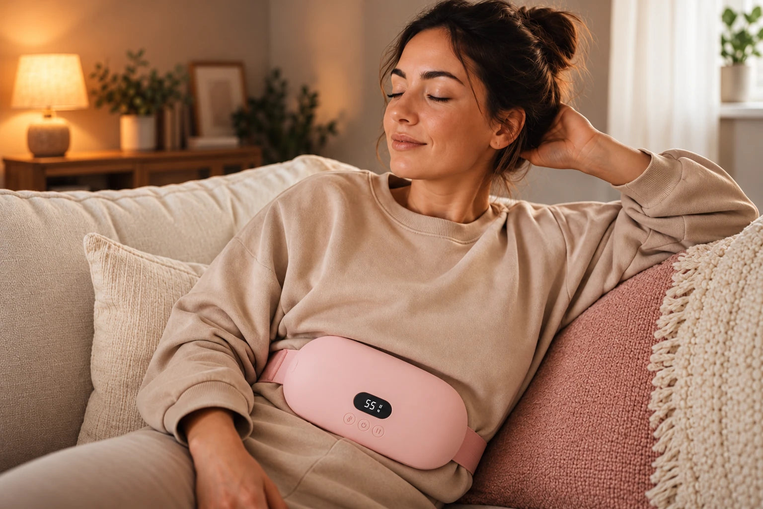 Un moment de détente avec la ceinture Respire